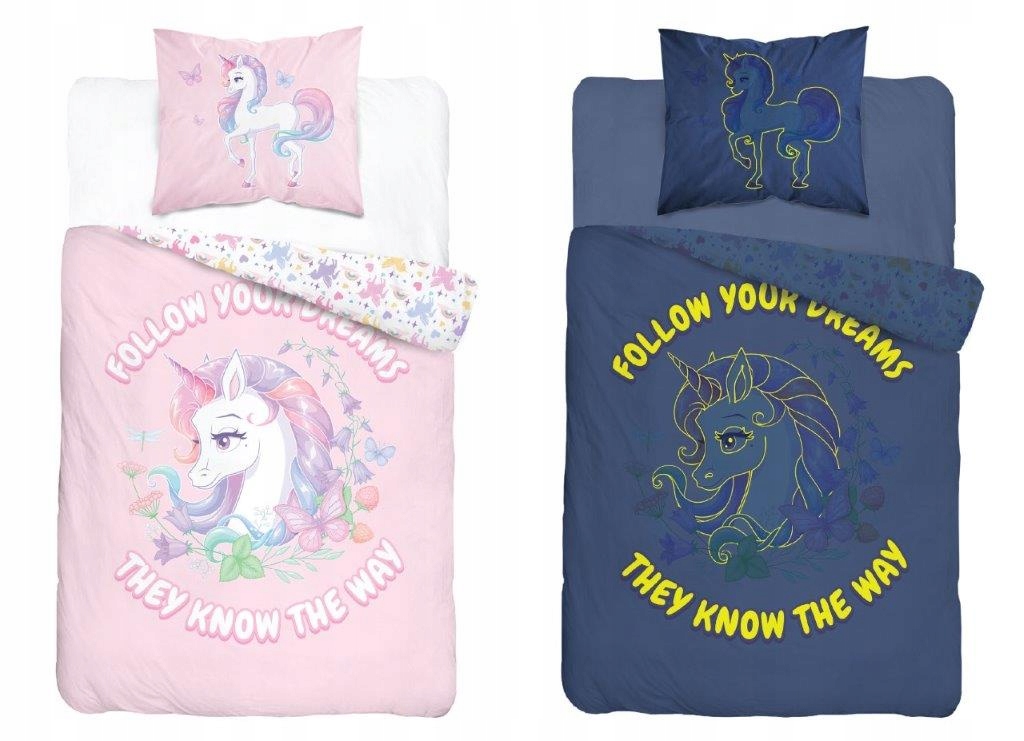 

Pościel Jednorożec Unicorn Koń 140x200 świecąca