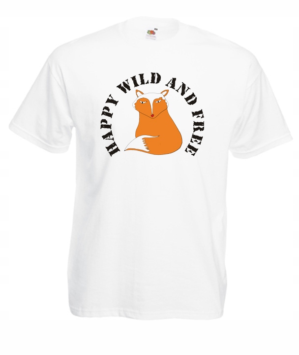 

XXL Koszulka Męska Lis Lisek Fox Wild And Free