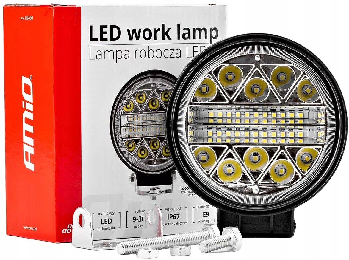LAMPA ROBOCZA LEDOWA HALOGEN SZPERACZ 9-36V 26xLED 2080lm 6000-6500K