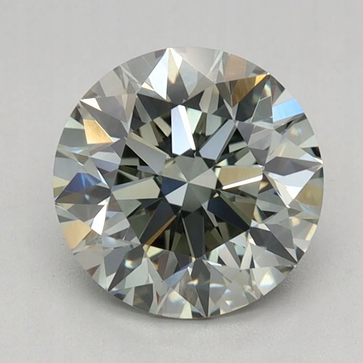 Diament laboratoryjny kolorowy 1.07ct ROUND Fancy Green VS2 (IGI)
