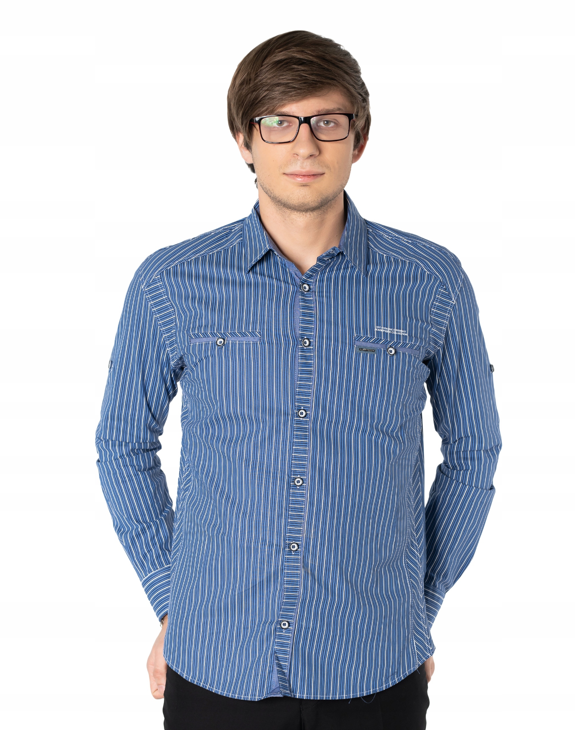 

Koszula Męska Bawełniana Długi Rękaw 6506-4 r XL