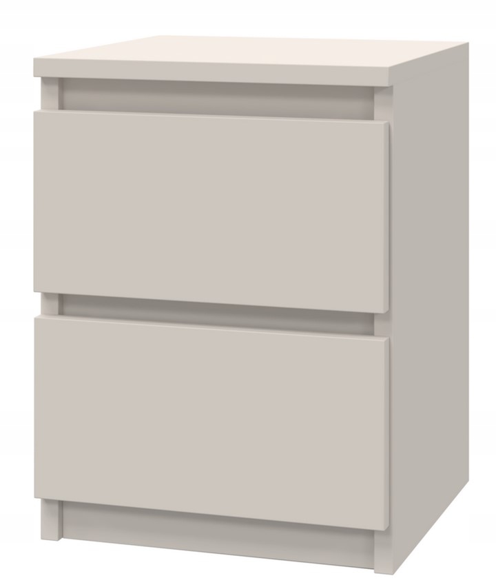 Skříňka Komoda Noční Stolek 2 Zásuvky SM2 Kašmír