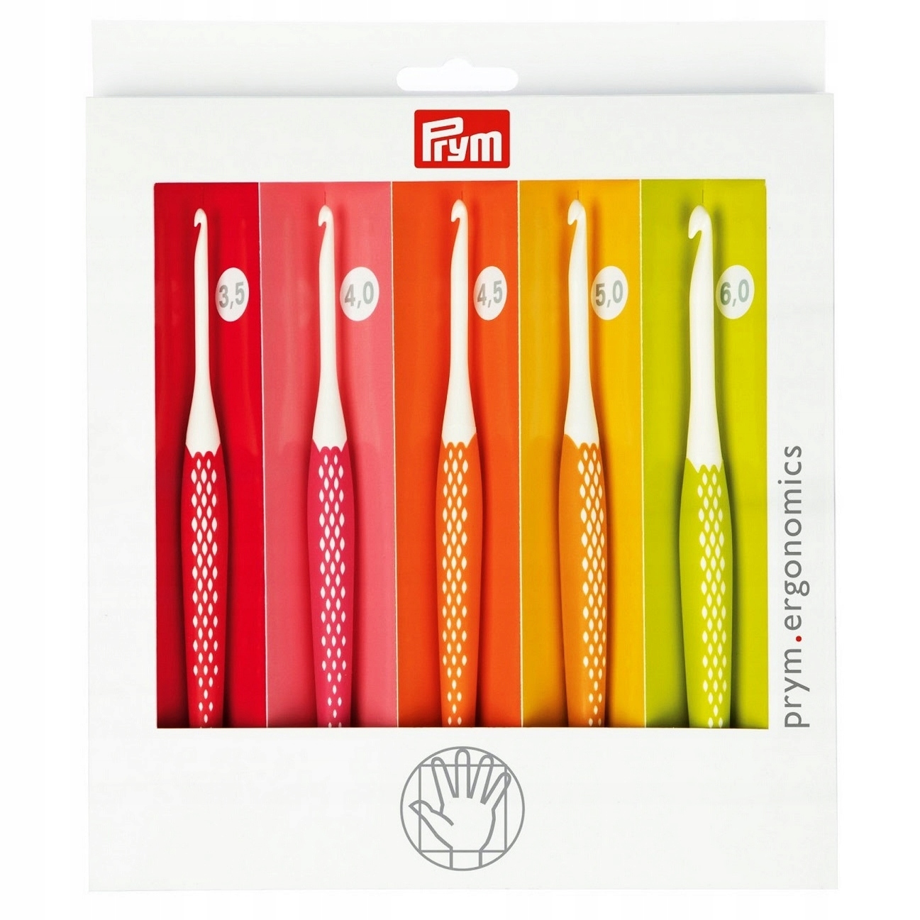 Sada háčkování Prym Ergonomics 3,5mm 6mm 16cm