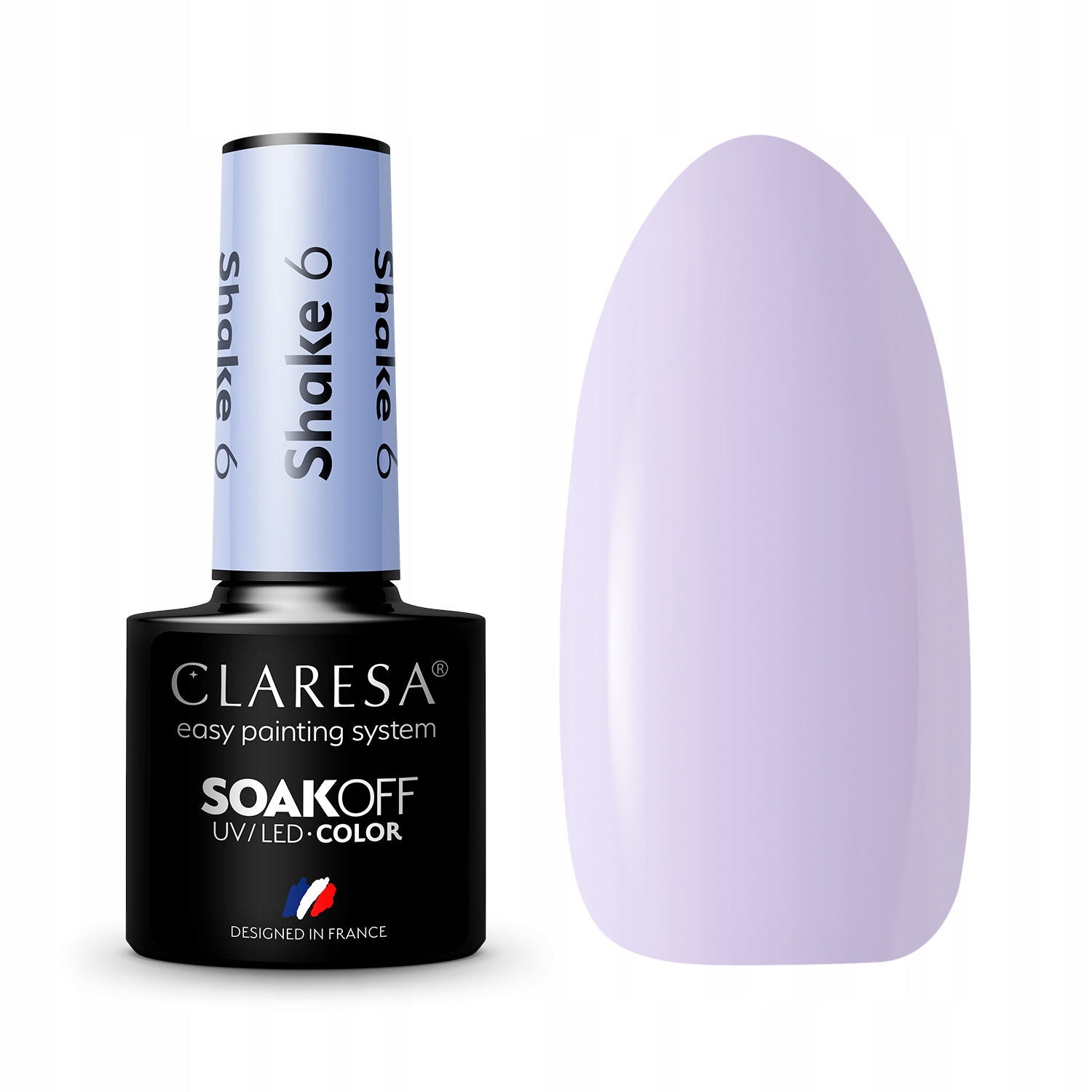 CLARESA KREMOWY PASTEL LAKIER HYBRYDOWY 5ml SHAKE6 Marka Claresa