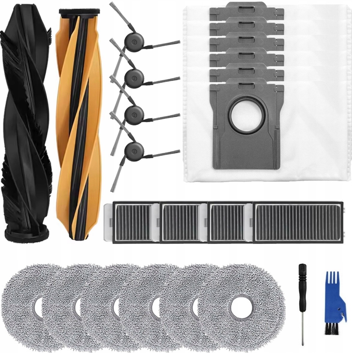 Velká speciální sada pro Dreame X50 Master Ultra sáčky a filtry kartáčů