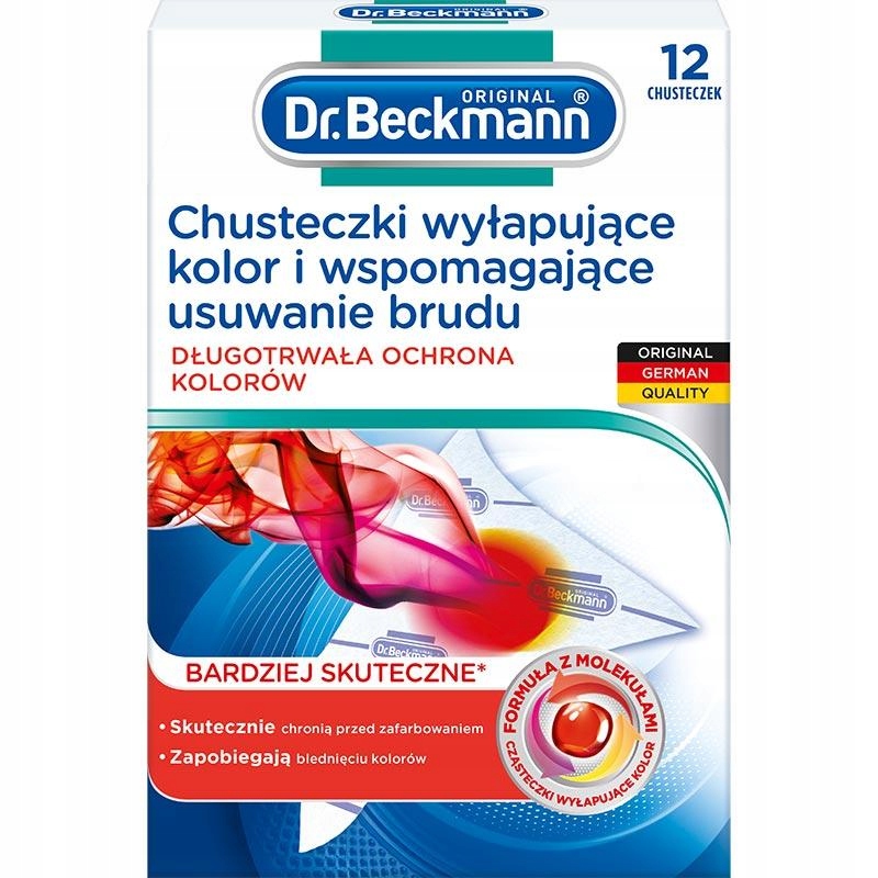 

Dr. Beckmann chusteczki wyłapujące kolor 12 szt.