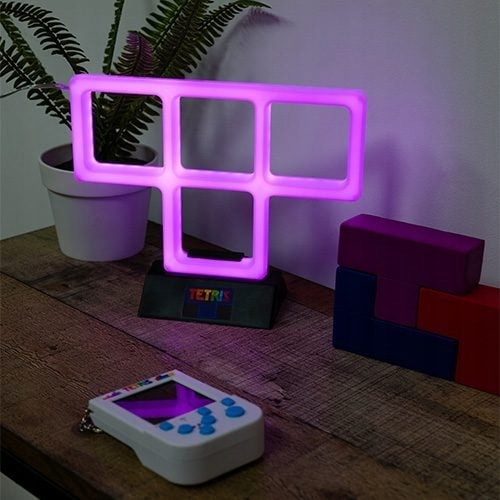 Tetris Purple T Neonové náladové světlo