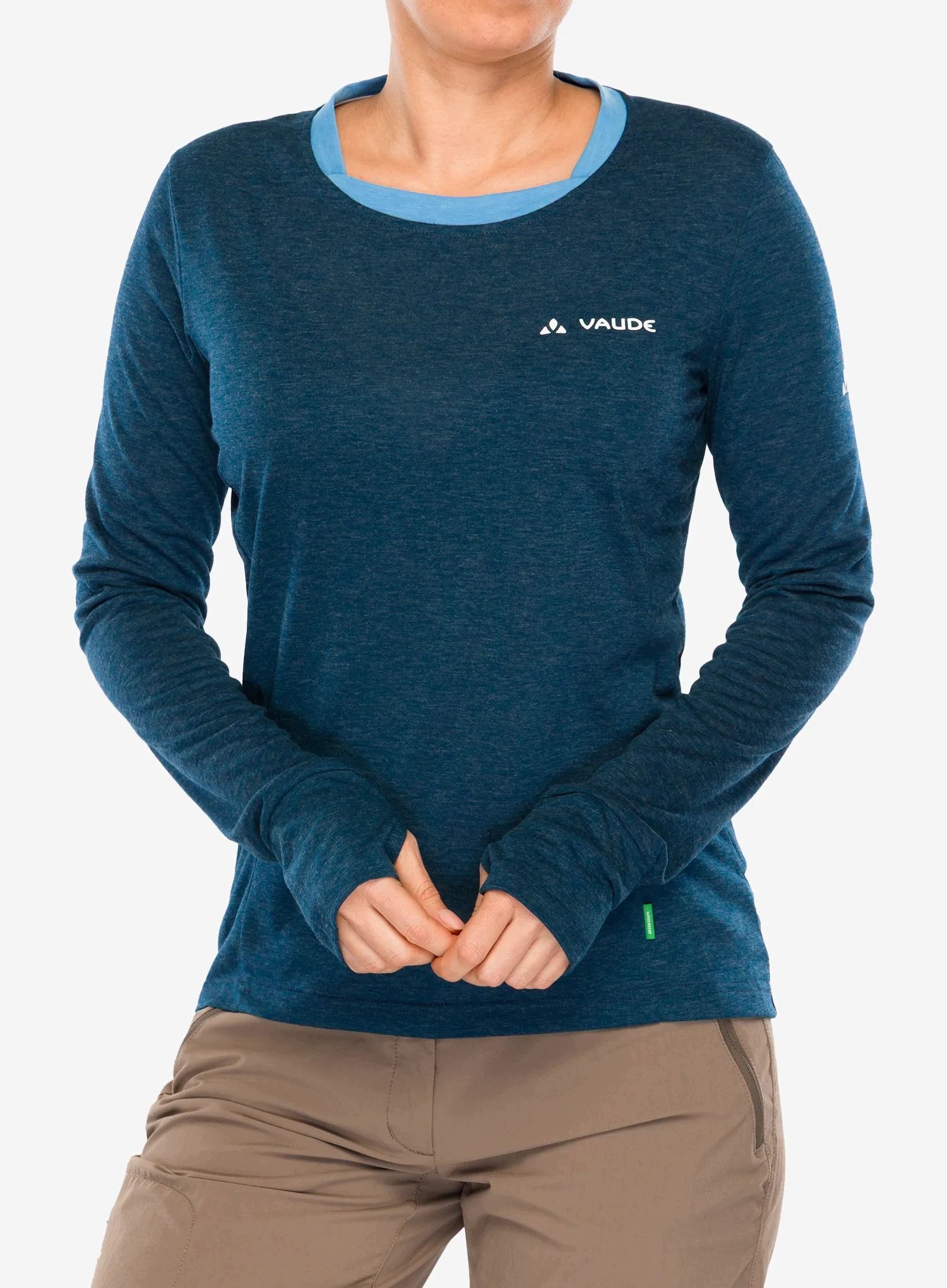 Longsleeve damski Vaude Sveit Ls Shirt II dark sea 36 (xs)
