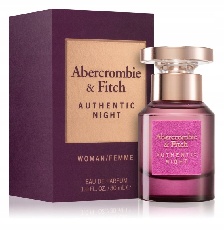 Abercrombie & Fitch Authentic Night Edp 30ML Parfémovaná voda pro ženy