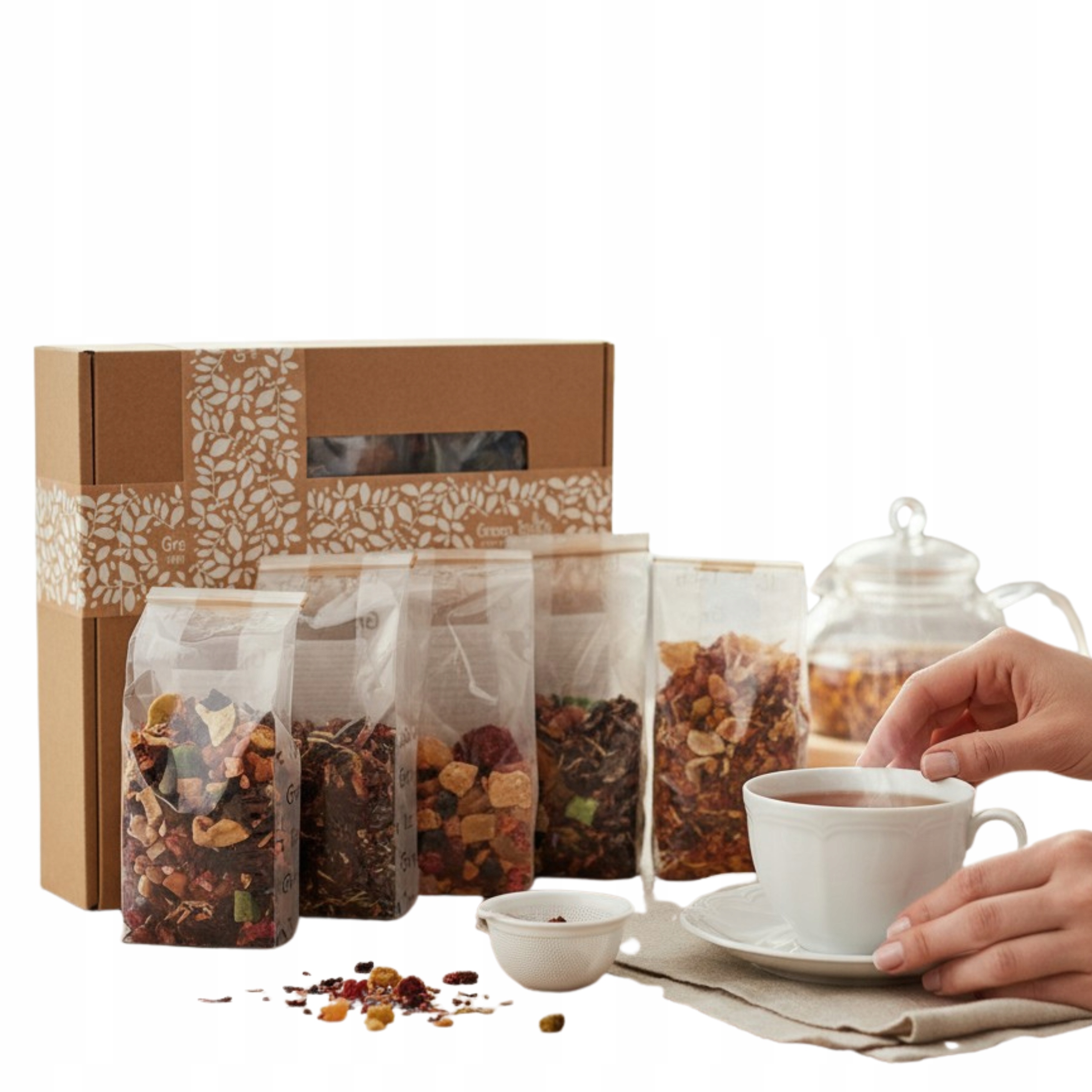Levně Sada Ovocných čajů 6 ks v krabičce, dárek, dárek k přírodnímu čaji