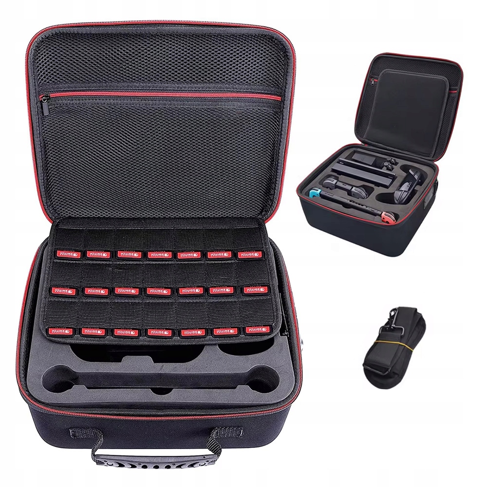 Torba Do Nintendo Switch Eva 29.5X25X12CM Duża Pojemność Na Karty Akcesoria