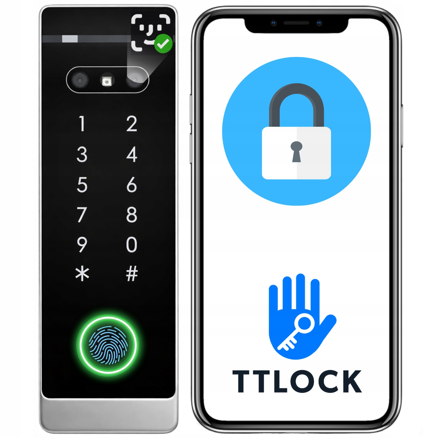 Kódový Zámok Na Dvere Bránky S Kódom Externého Šifrovača Rfid Ttlock