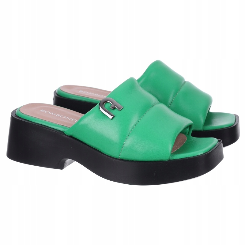 Nazouváky Bombonella 10T-681.1320 1008 zelené Kůže VEL.40