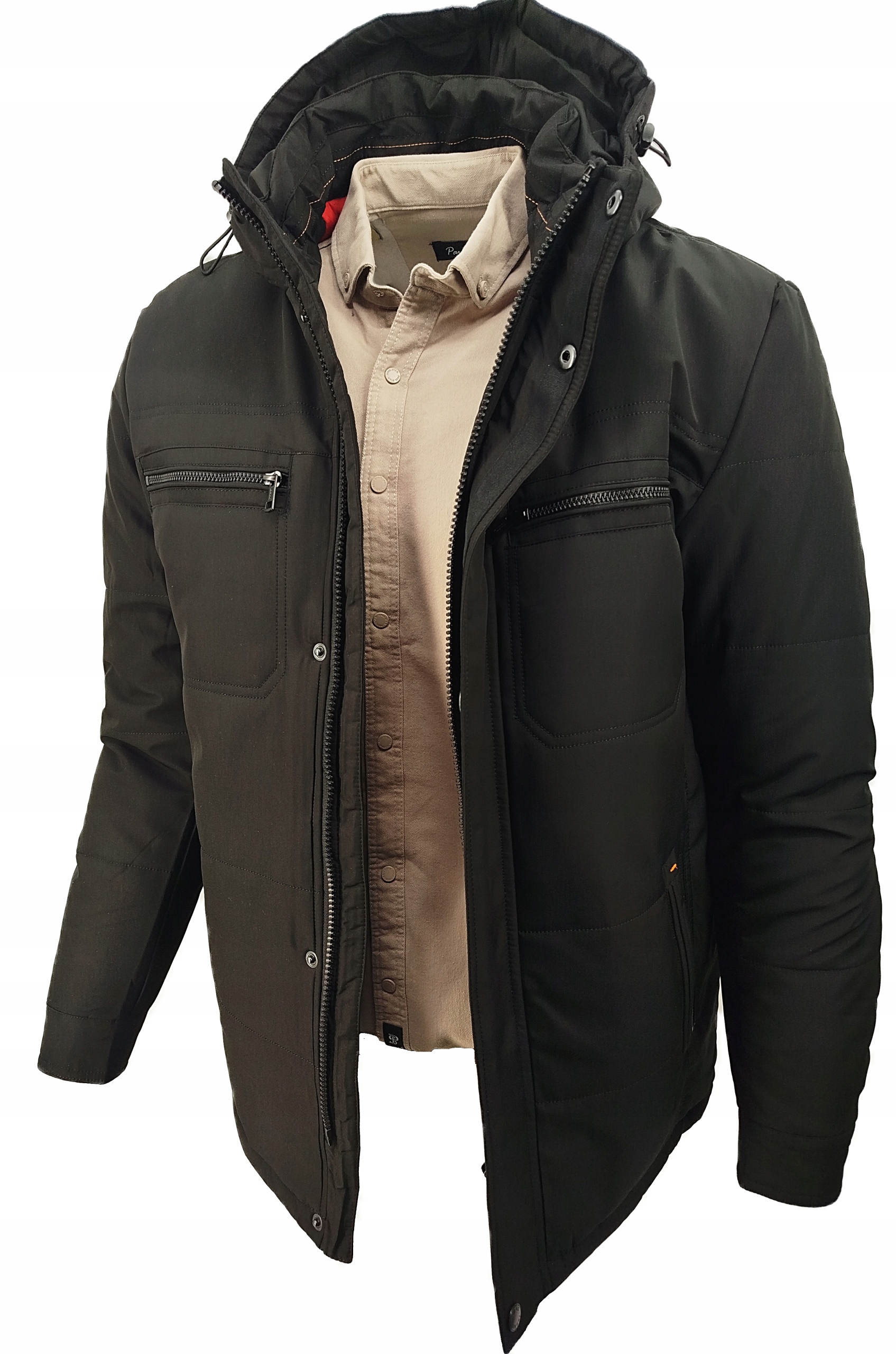 Pánská Zimní Bunda Černá Klasická Jednoduchá 2440 XXXL 3XL