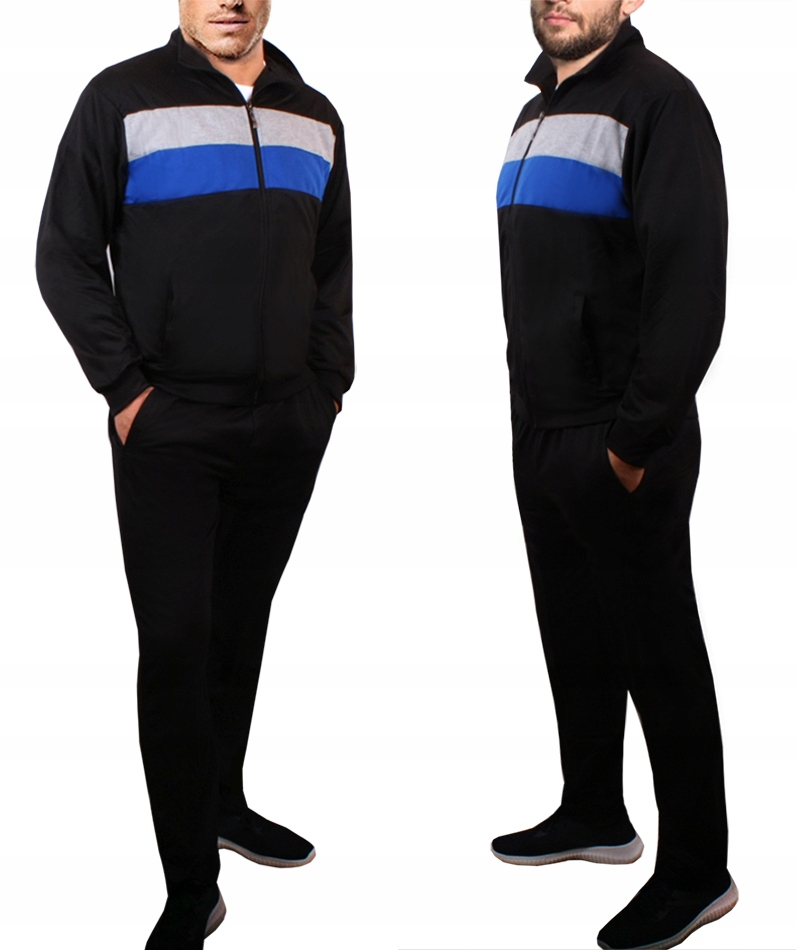 DRES męski BLUZA+SPODNIE na stójce czarny 963 M