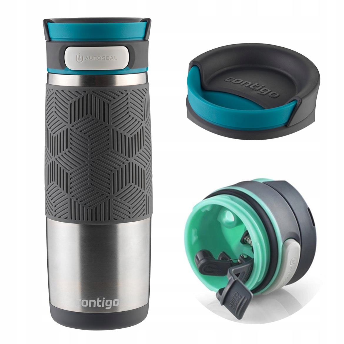 Termohrnek Contigo Transit (Metra) 470ml stříbrný