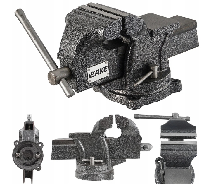 Лещата слюсарні поворотні з ковадлом 150мм Верке