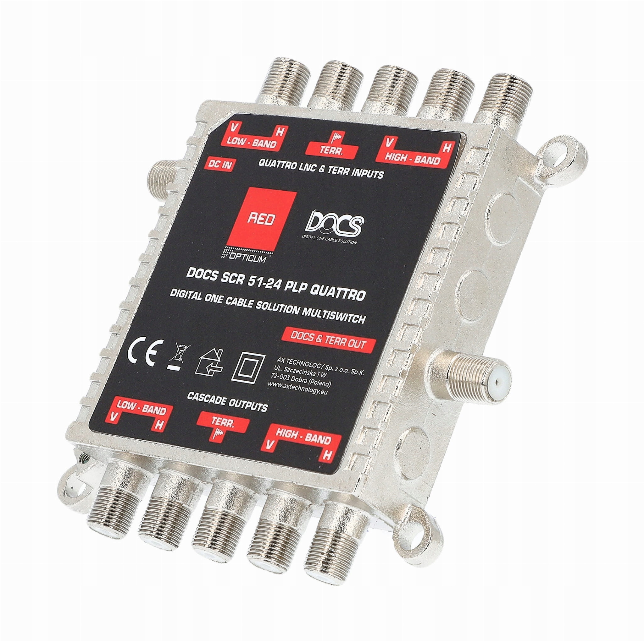 Multiswitch 4 / 5 Opticum DOCS SCR 51-24 PLP QUATTRO Marka Opticum