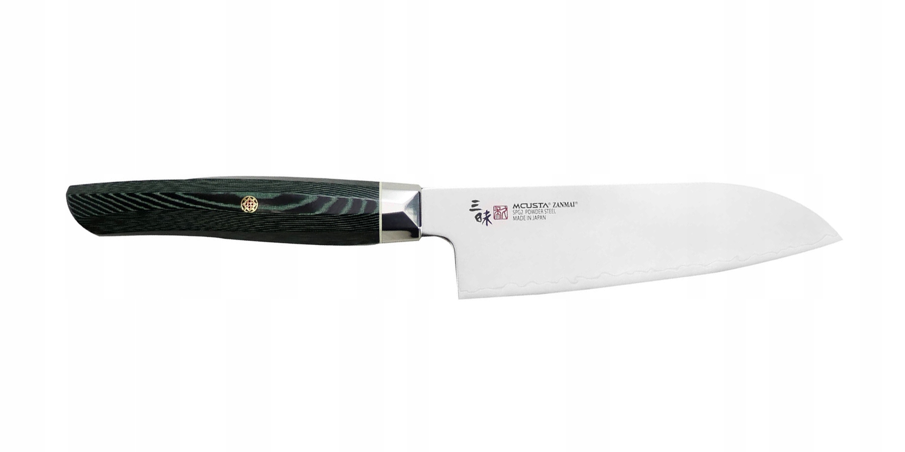 Nôž Ko-Santoku 150 Mcusta Zanmai Green Revolution SPG2