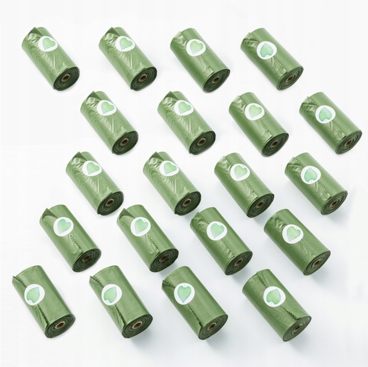 Levně Biodegradovatelné sáčky na psí exkrementy, 20 rolí