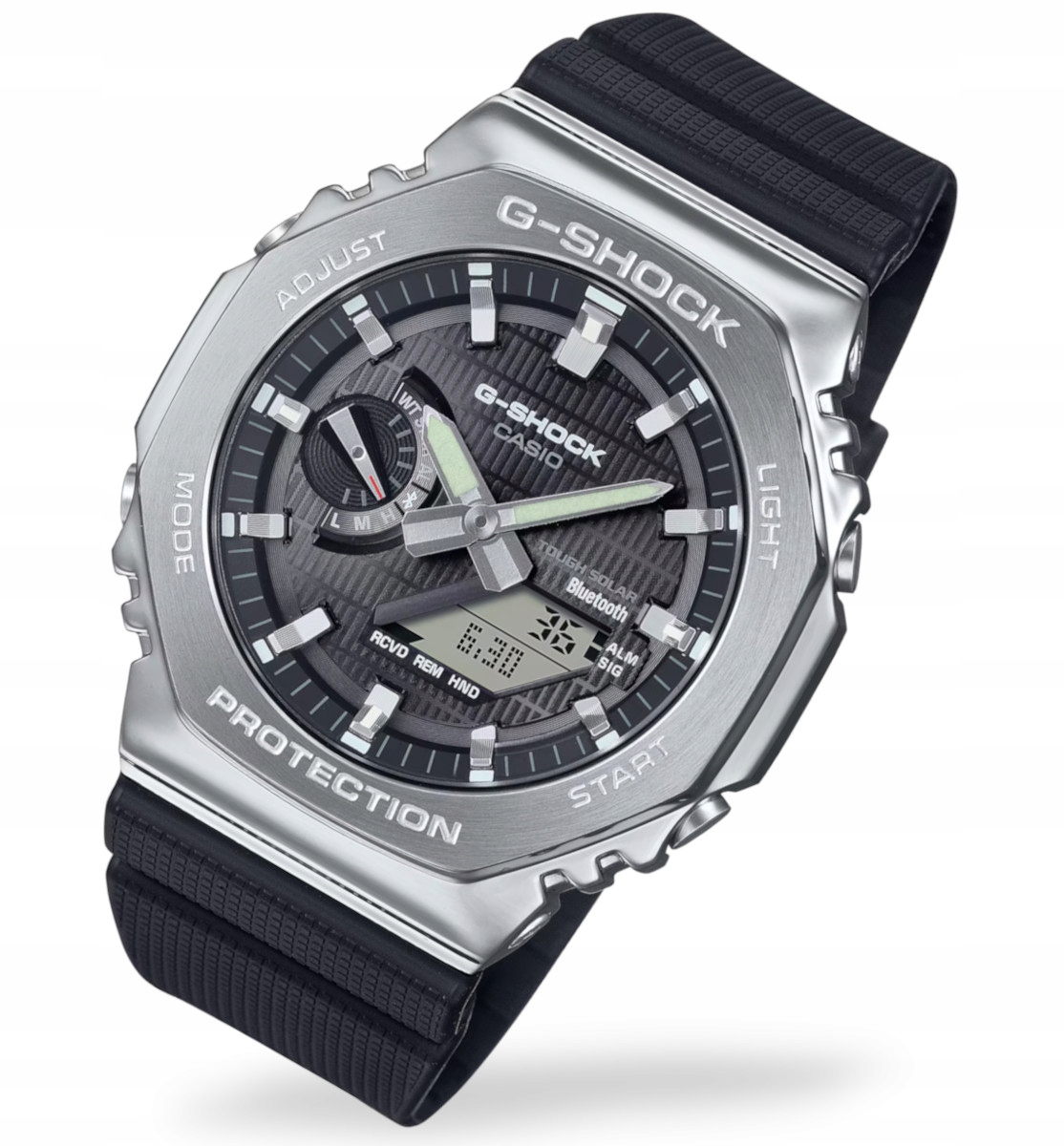 Pánské hodinky na řemínku Casio G-Shock Steel GBM-2100 Bluetooth Gravírování