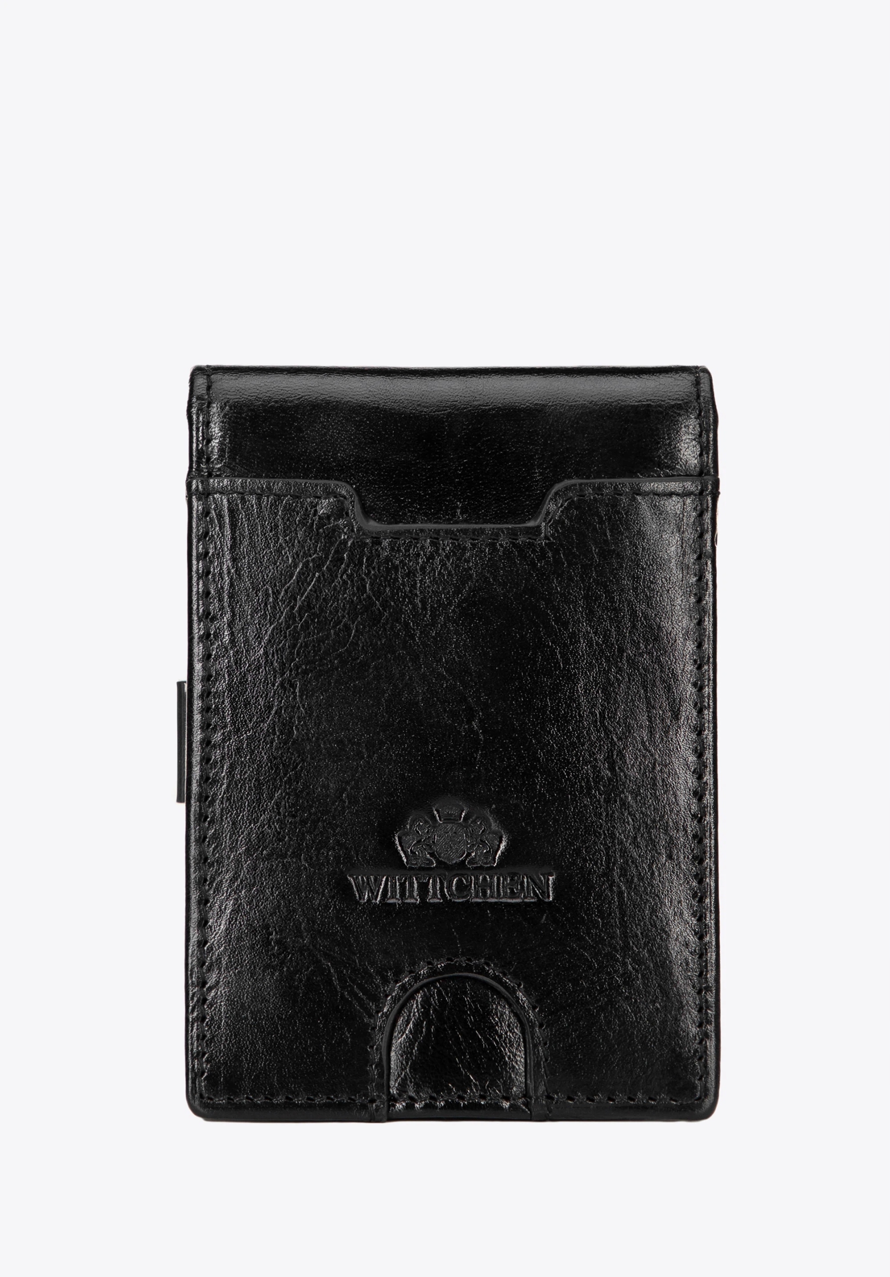 Skórzany portfel męski z klipsem Wittchen 21-1-004-L10 czarny