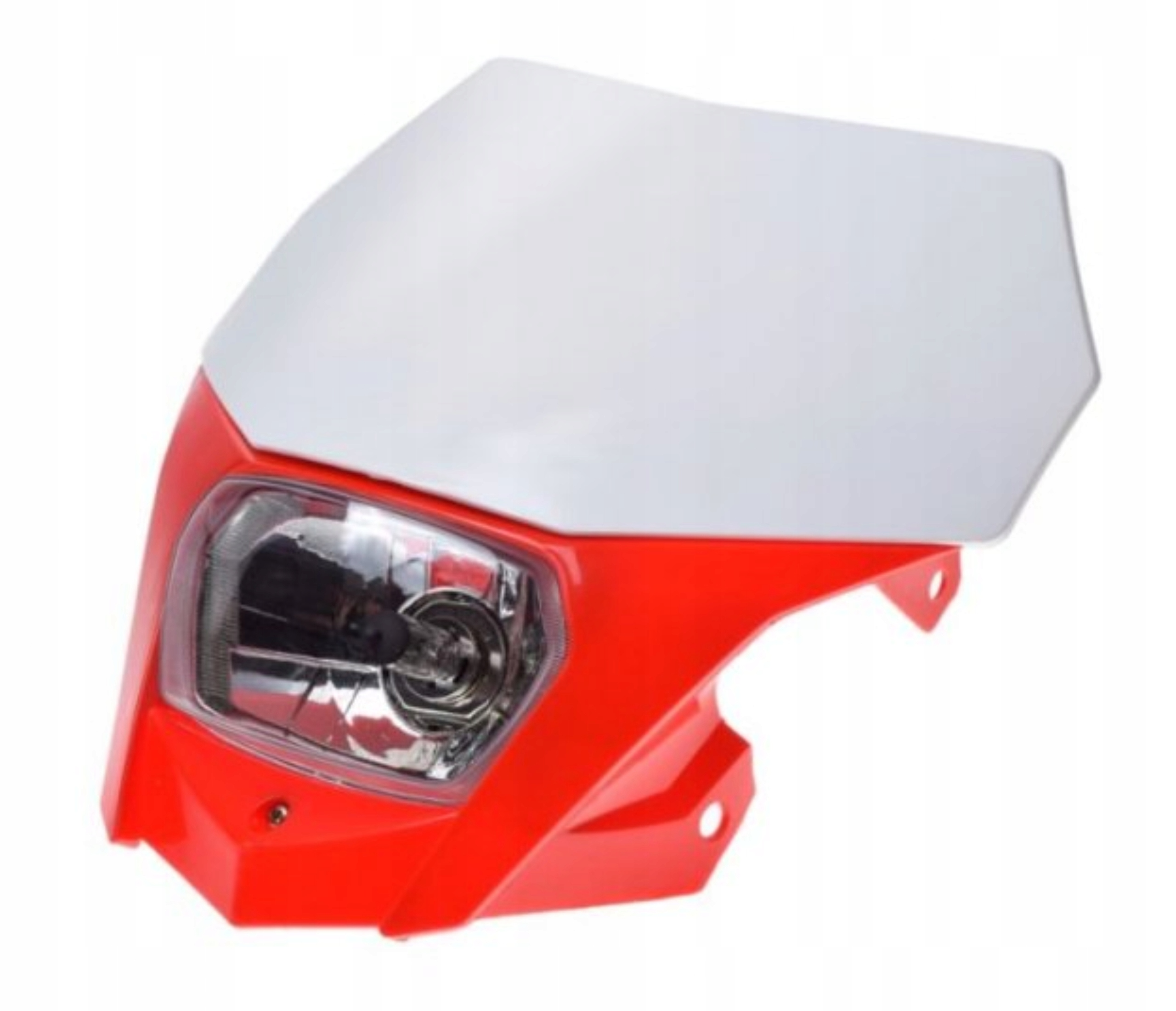 

Owiewka Lampa Przednia Reflektor H4 Czerwono Biała