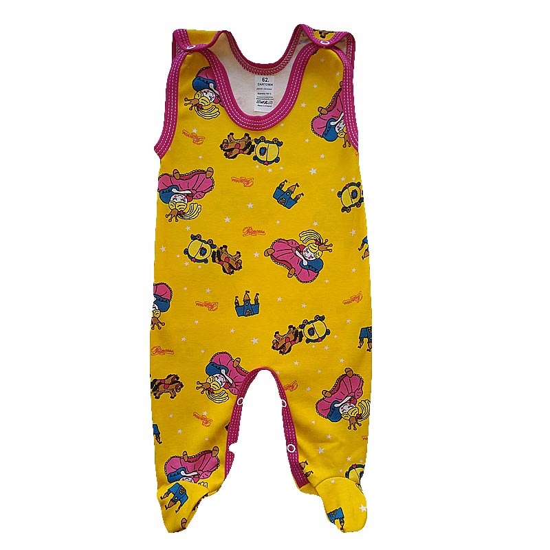 Śpiochy śpioszki ROZPINANE 62 wyprawka princess