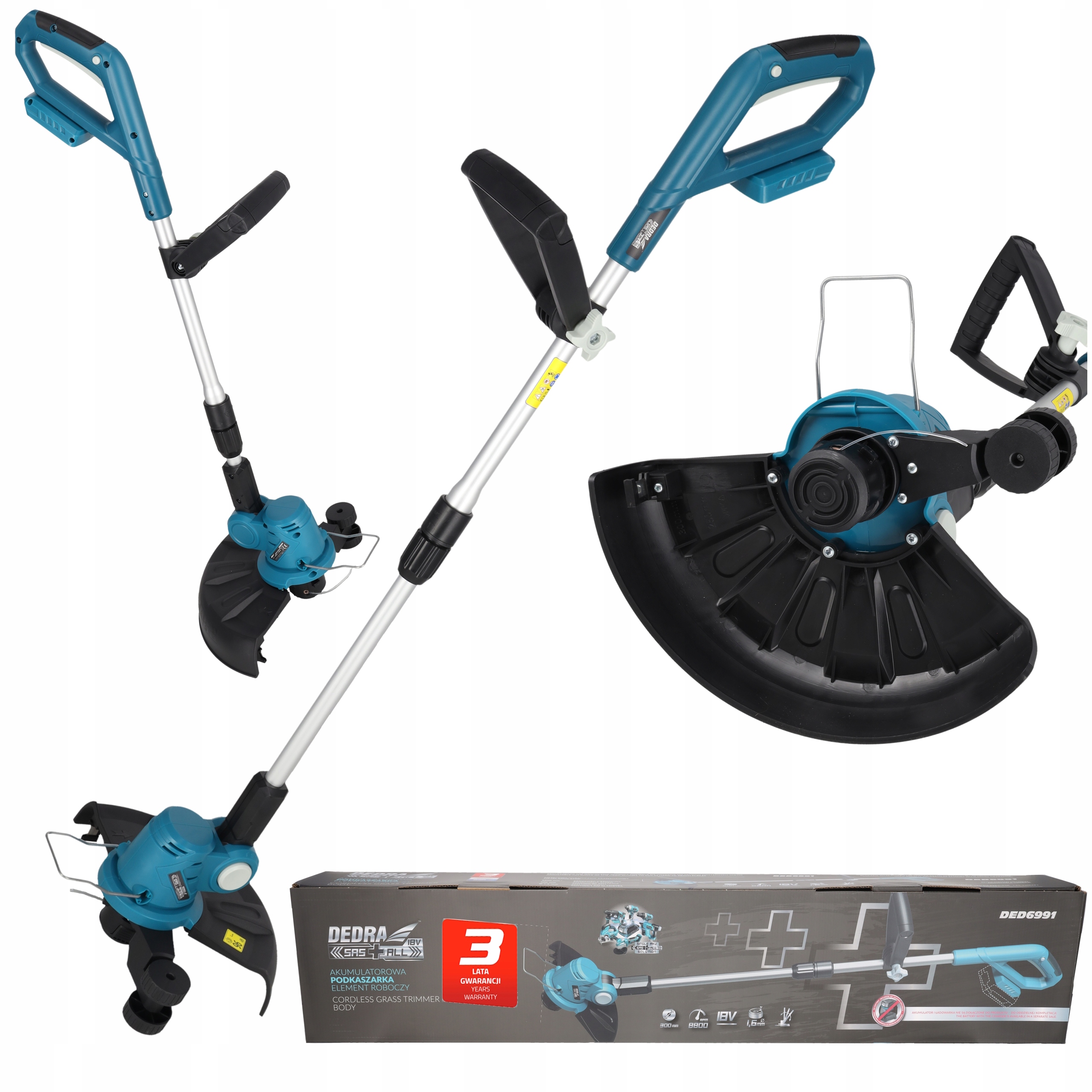 Podkaszarka Akumulatorowa Dedra Sas+all 18V Kosa Wykaszarka trawy ogrodowa