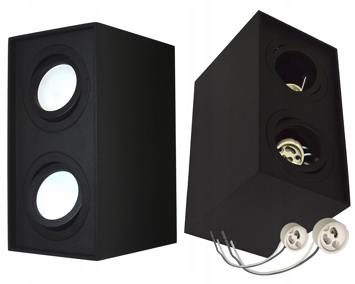 OPRAWA SUFITOWA HALOGEN LED PODWÓJNA 2X GU10