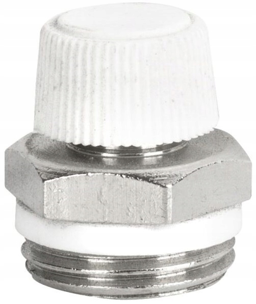 ODPOWIETRZNIK RĘCZNY 1/2" NA POKRĘTŁO BIAŁY DO GRZEJNIKA INSTALACJI