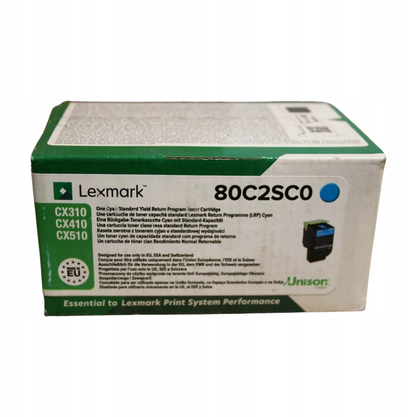 Lexmark CX410 80C2SC0 toner cyan originál