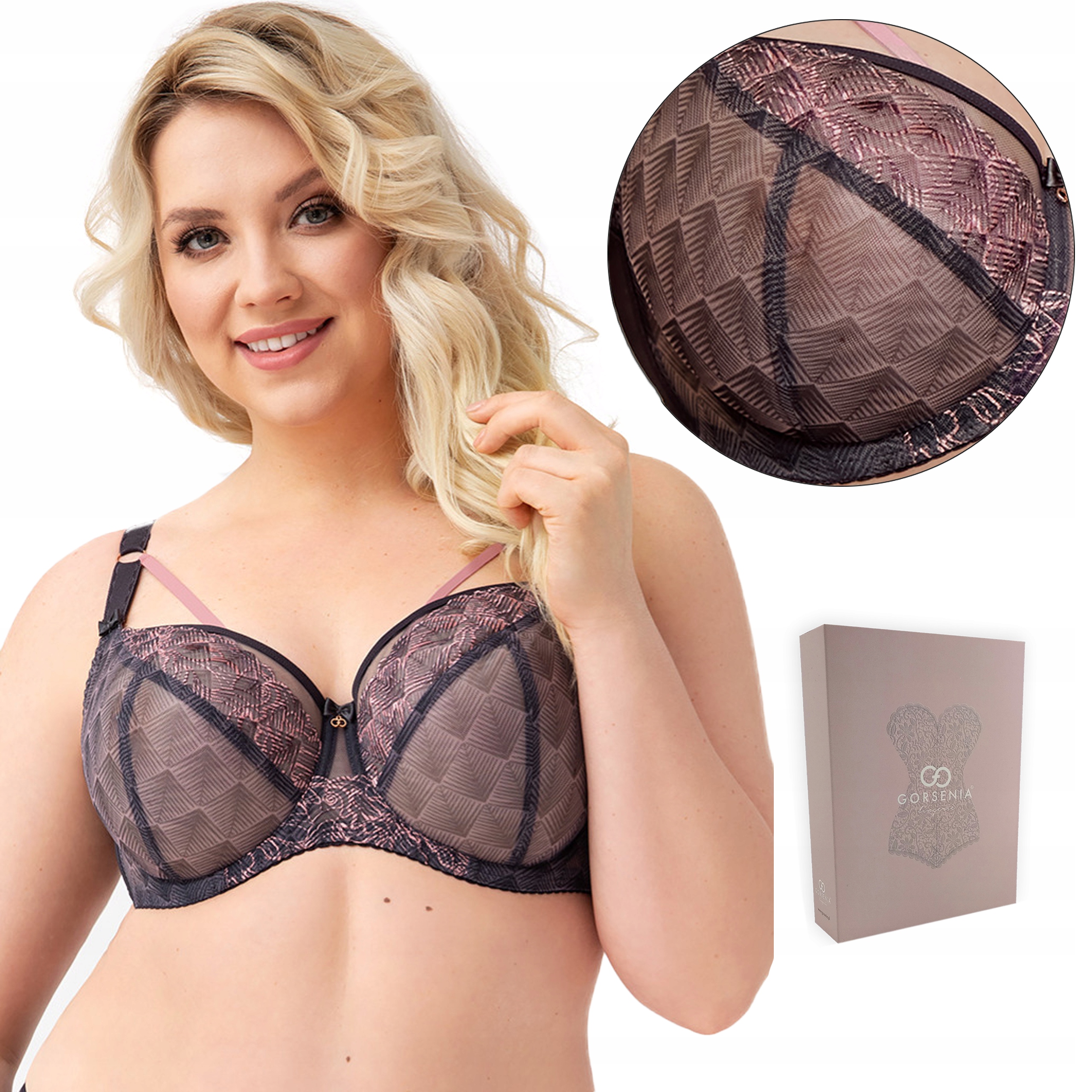 

Biustonosz miękki Gorsenia K749 Adrianne haft 100G