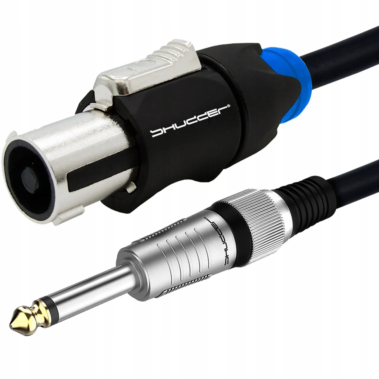 Kabel konektor Jack 6.3 mm Speakon 10 m Ofc Colour kovový trn Shudder