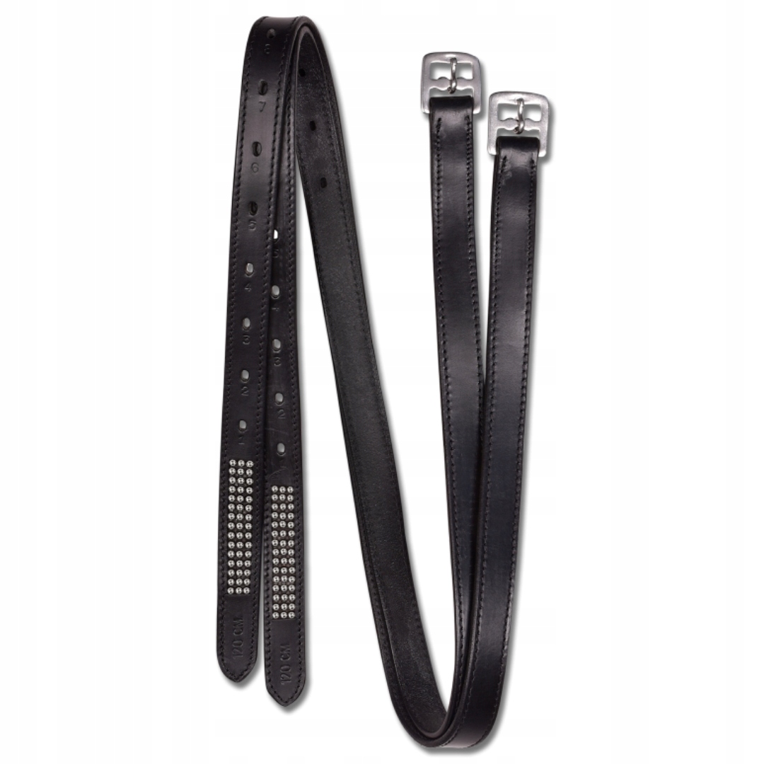 Star Silverstar Třmenové Řemeny kožená černá 130 cm