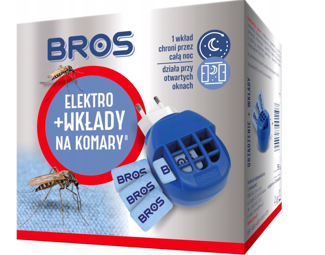 

Elektrofumigator na komary Bros wkłady x10