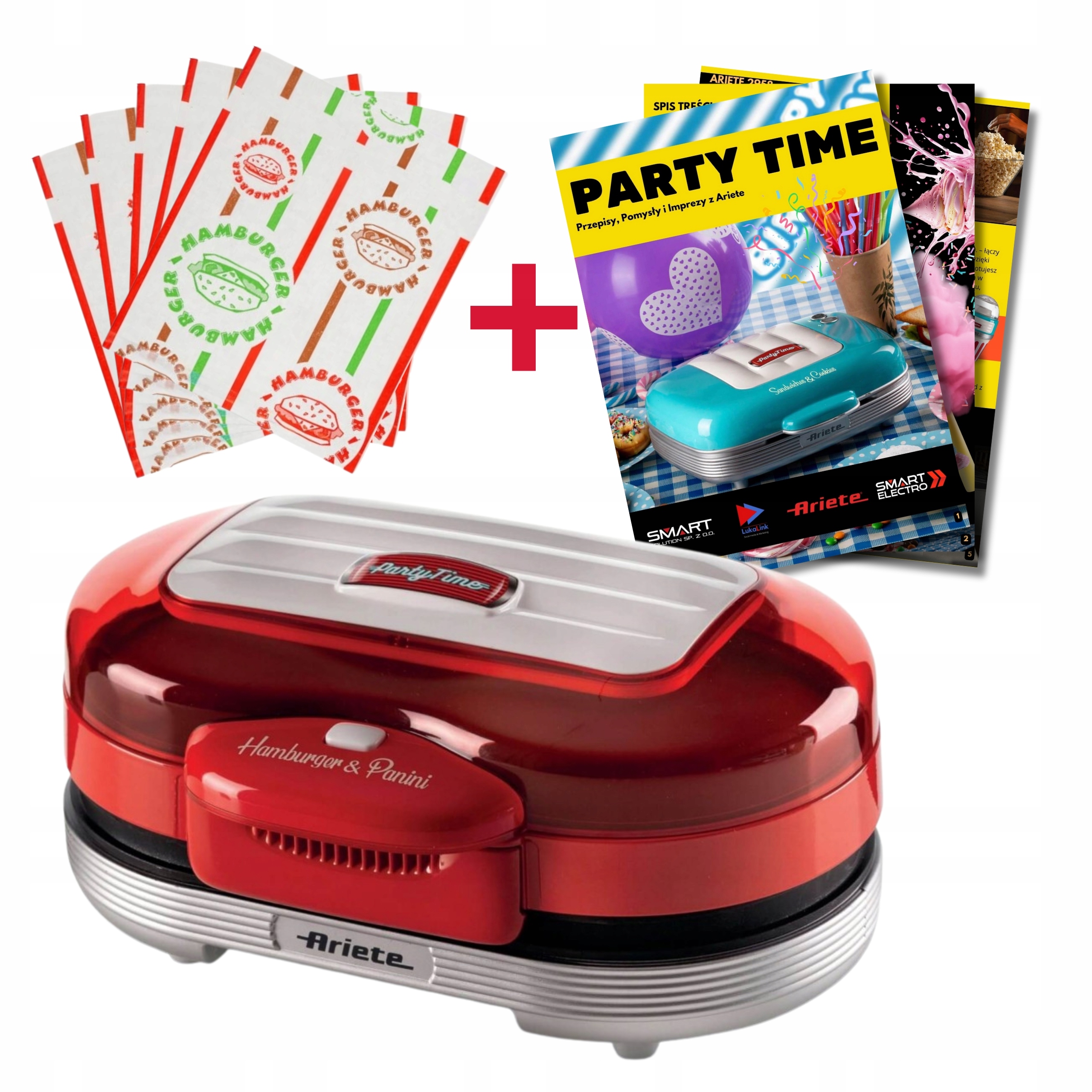 Urządzenie do hamburgerów opiekacz Ariete 205/00 Papierowe Torebki