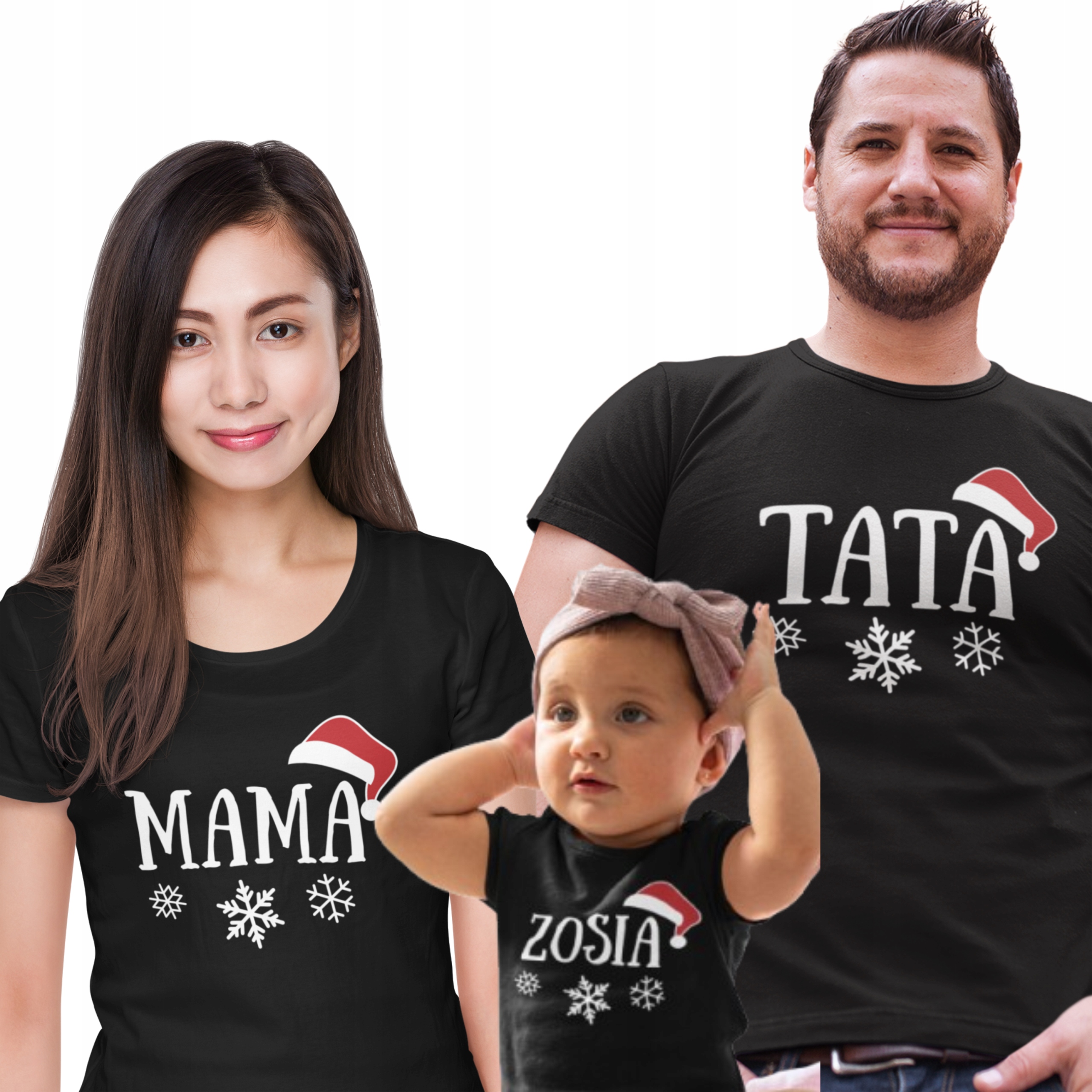 Sada Mama Tata body s jménem Dítěte, vánoční dárek M