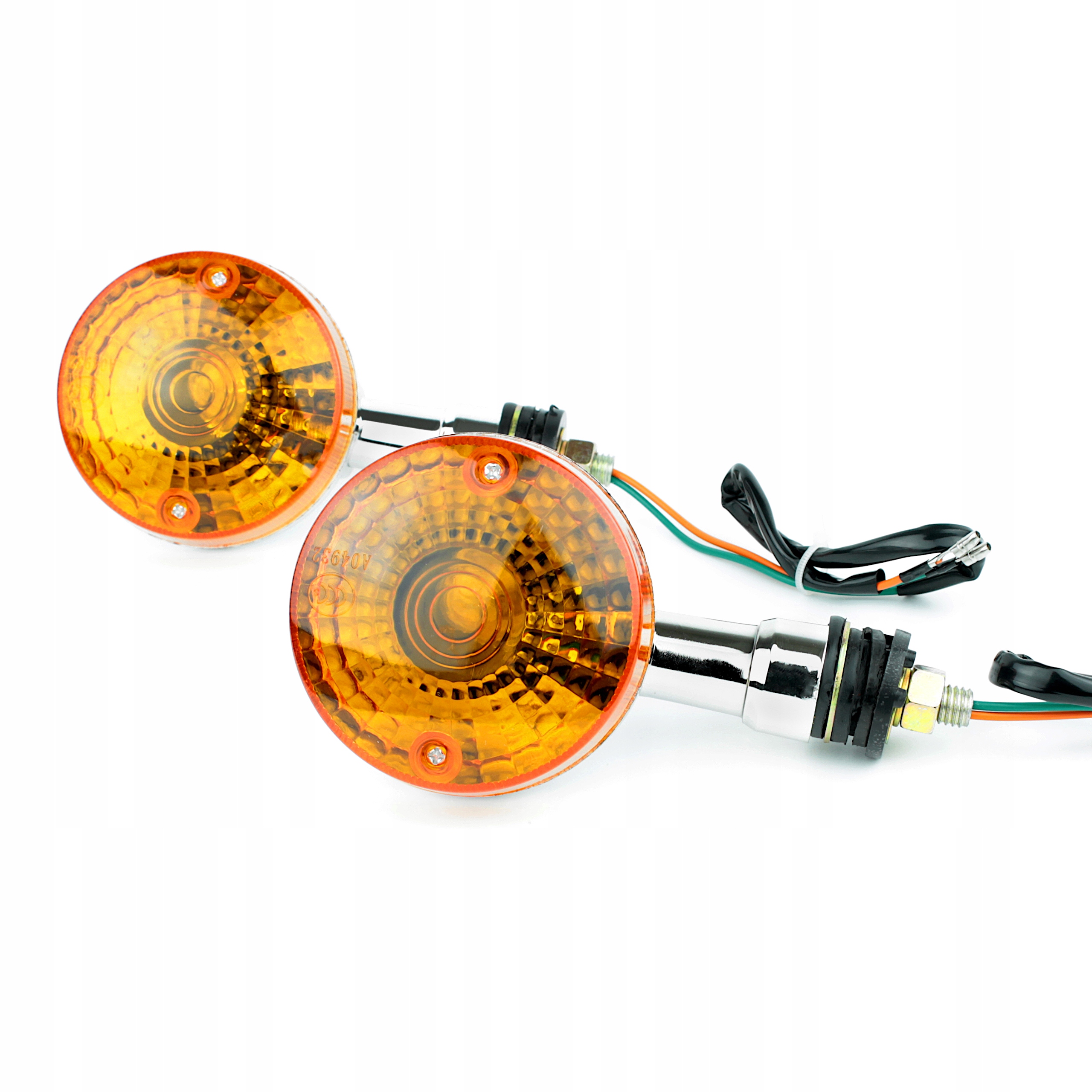 

Kierunkowskazy pomarańczowe chrom M10 cafe chopper