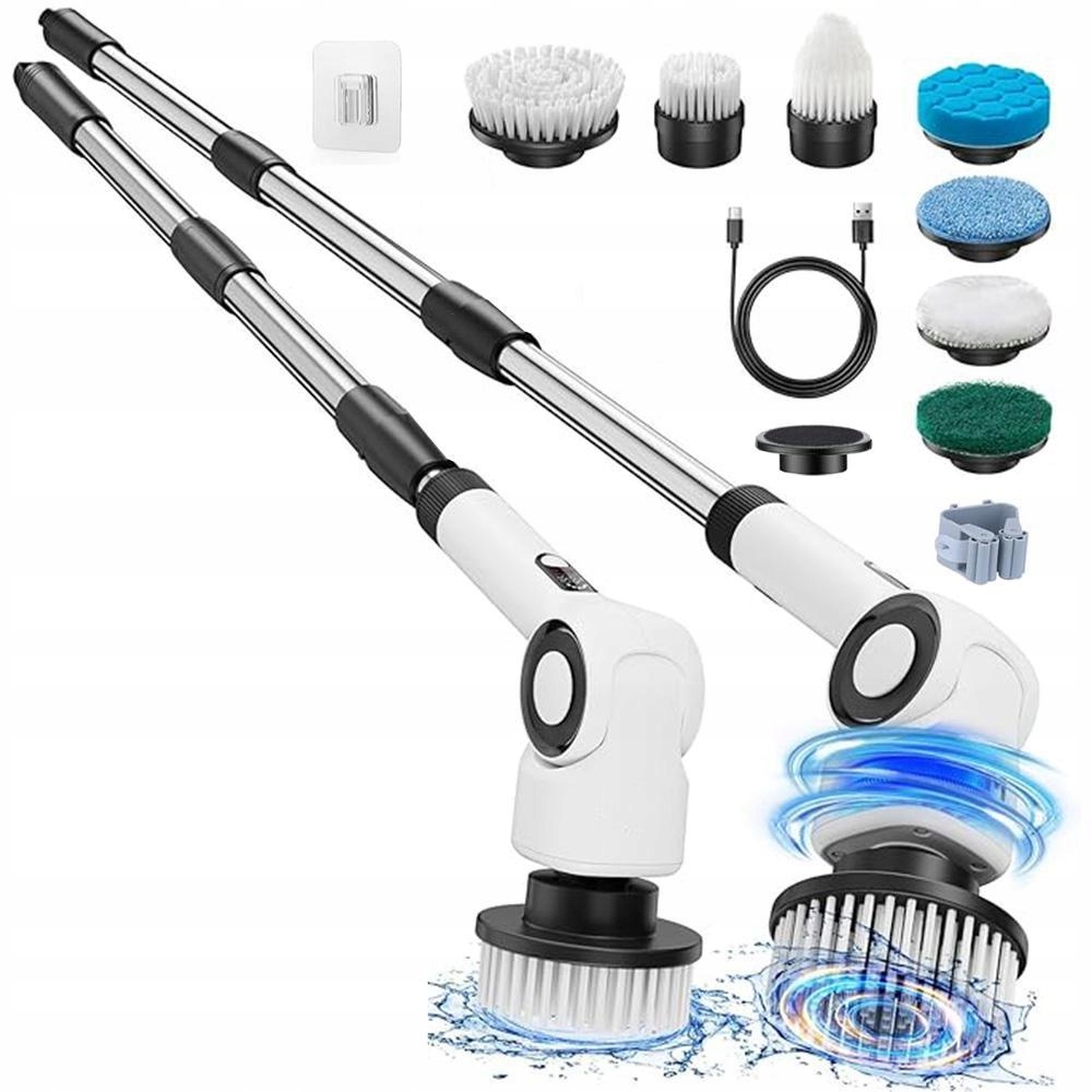 Levně 7V1 Rotační Mop Elektrický Čisticí Kartáč Do Kuchyně Koupelny