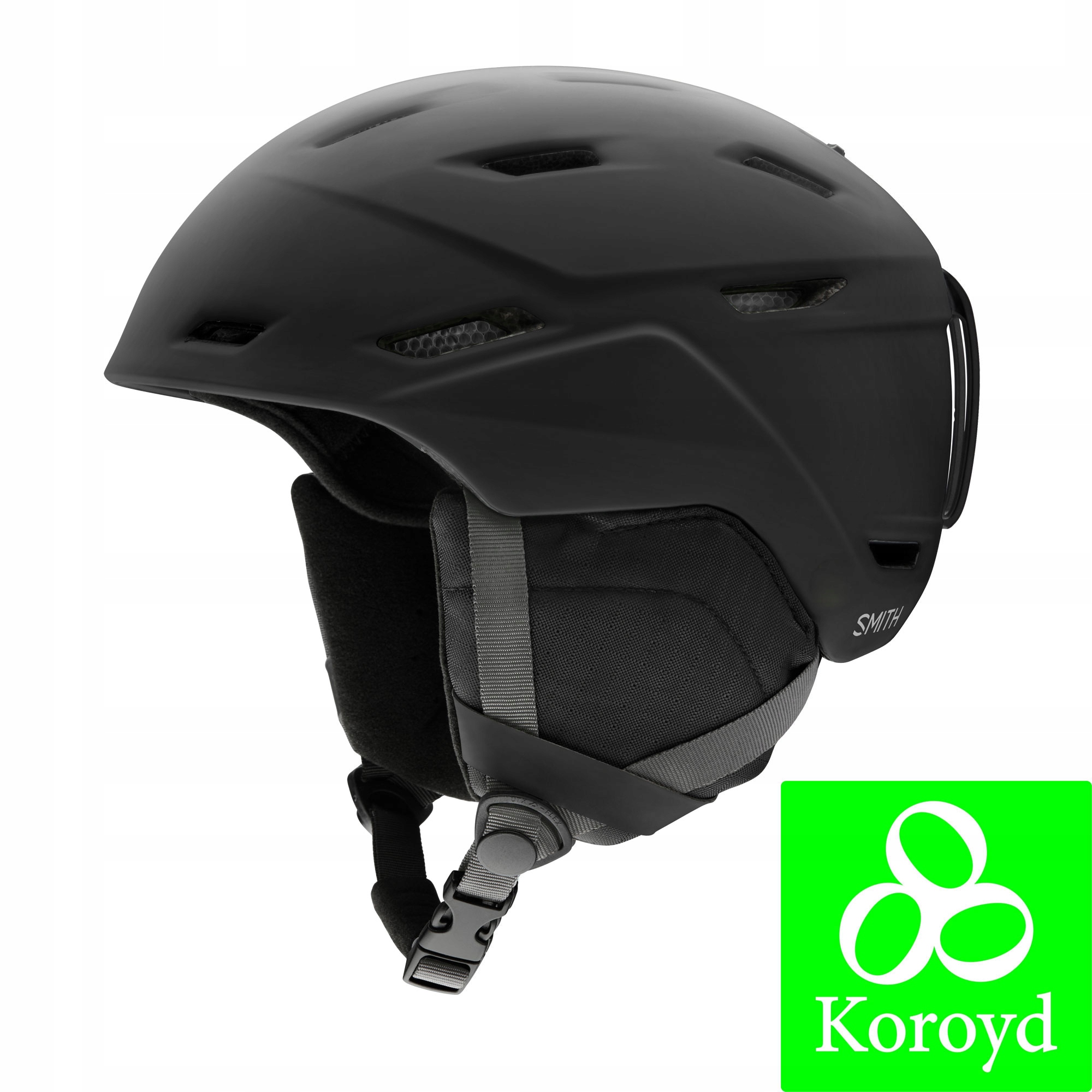 Smith 2025 Kask na narty snowboard Mission black Koroyd L 59-63