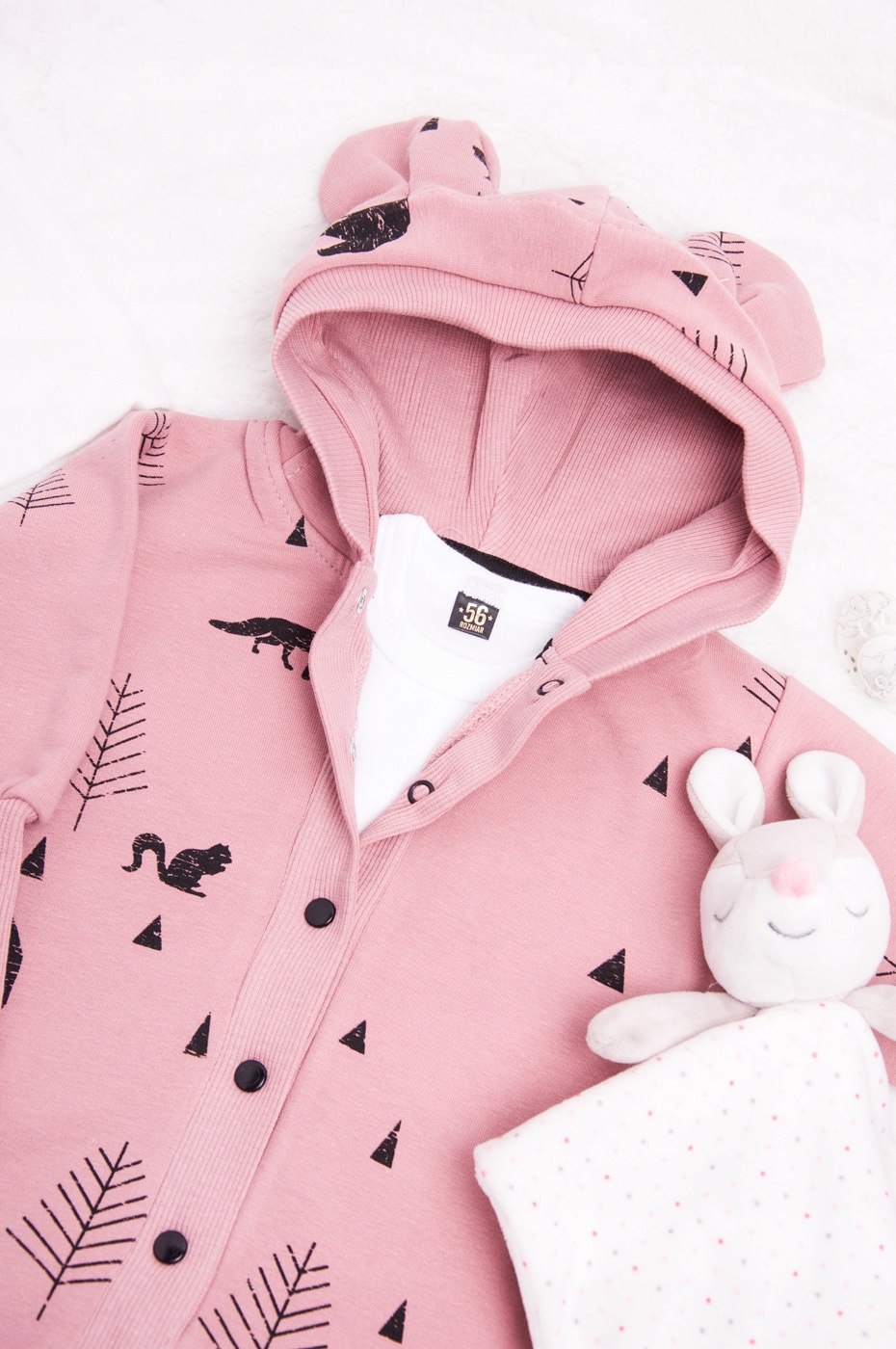 Kombinezon niemowlęcy jesienny, wiosenny rozm. 68 Materiał dominujący bawełna