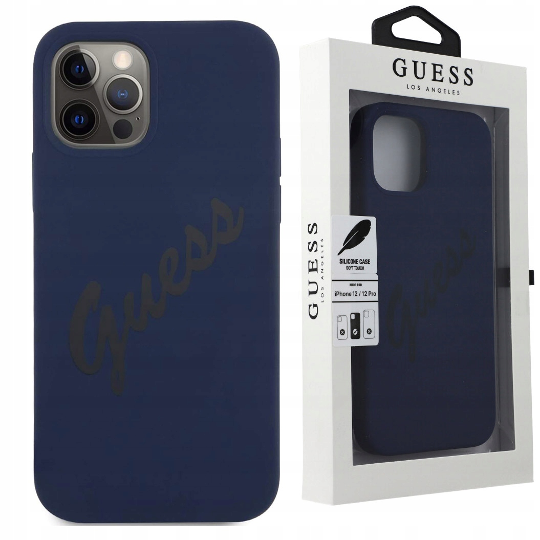 

Etui do iPhone 12/12 Pro, Guess Silicone Vintage