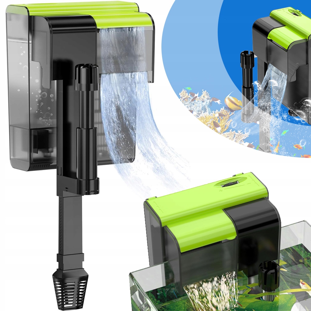 Filtr Vodopádu Do Akvárií Iltr Pro Zavěšení Na Akvárium 450 L/h S Uv Zářením