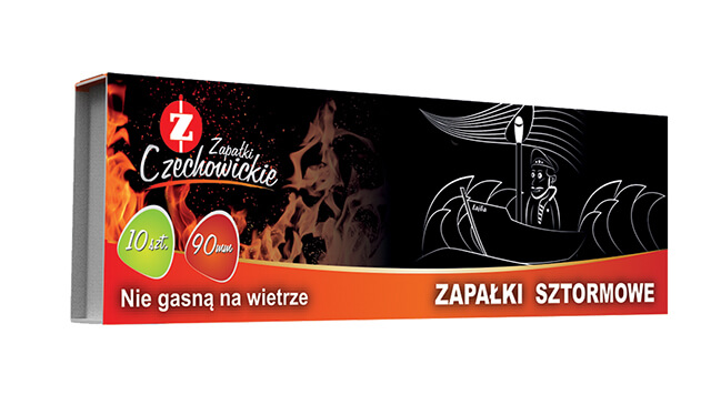 

Zapałki Sztormowe survival czechowickie 9cm 10szt