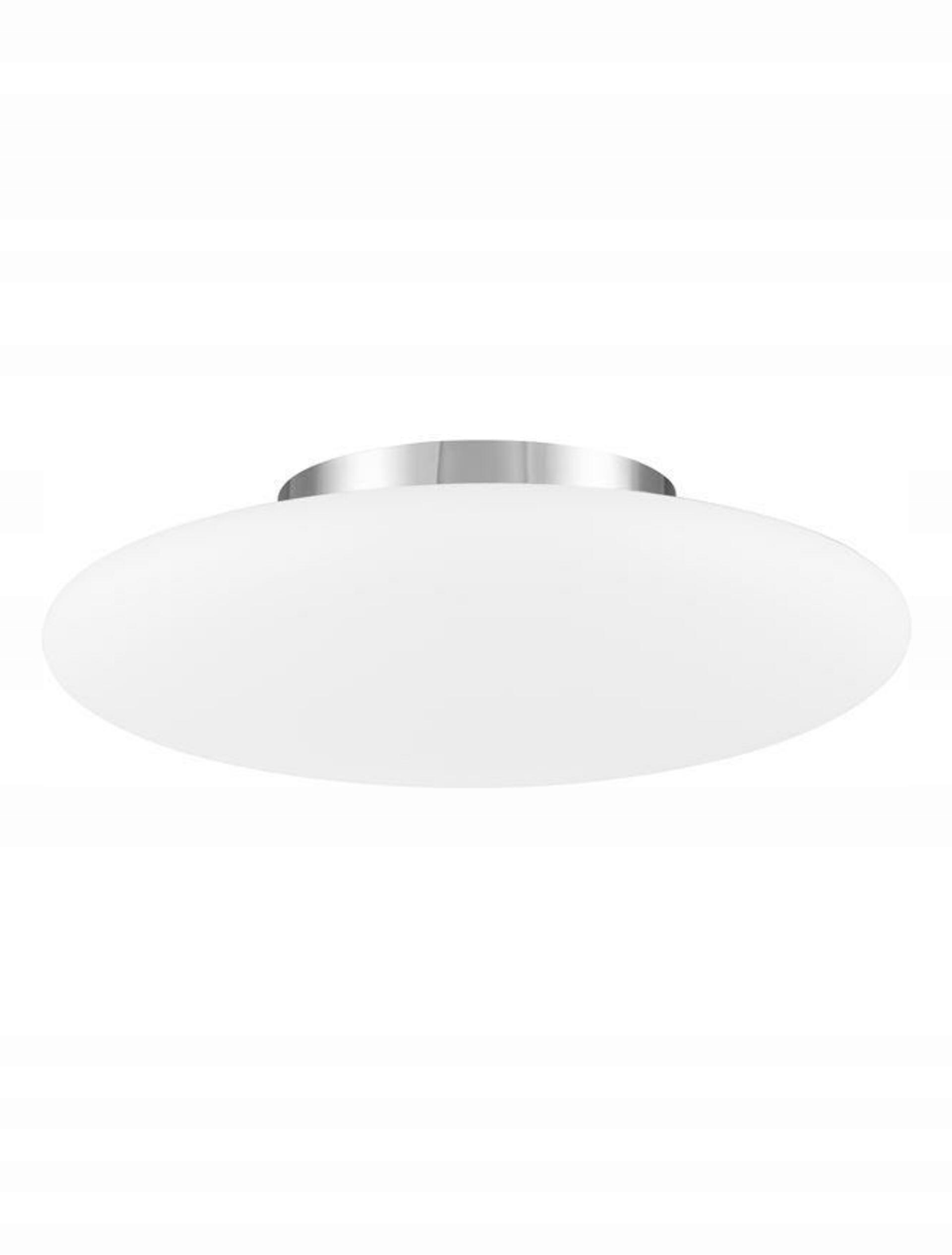 Nova Luce Elegantní stropní svítidlo Pressione v kombinaci chromu a opálové