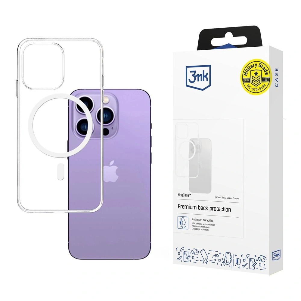 Etui 3mk Mag Case z MagSafe na iPhone 14 Pro Max przezroczyste