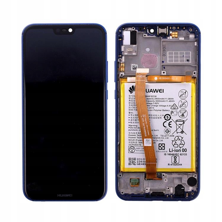 ORYGINALNY WYŚWIETLACZ LCD RAMKA HUAWEI P20 Lite 2018 | Nova 3e ANE-LX1