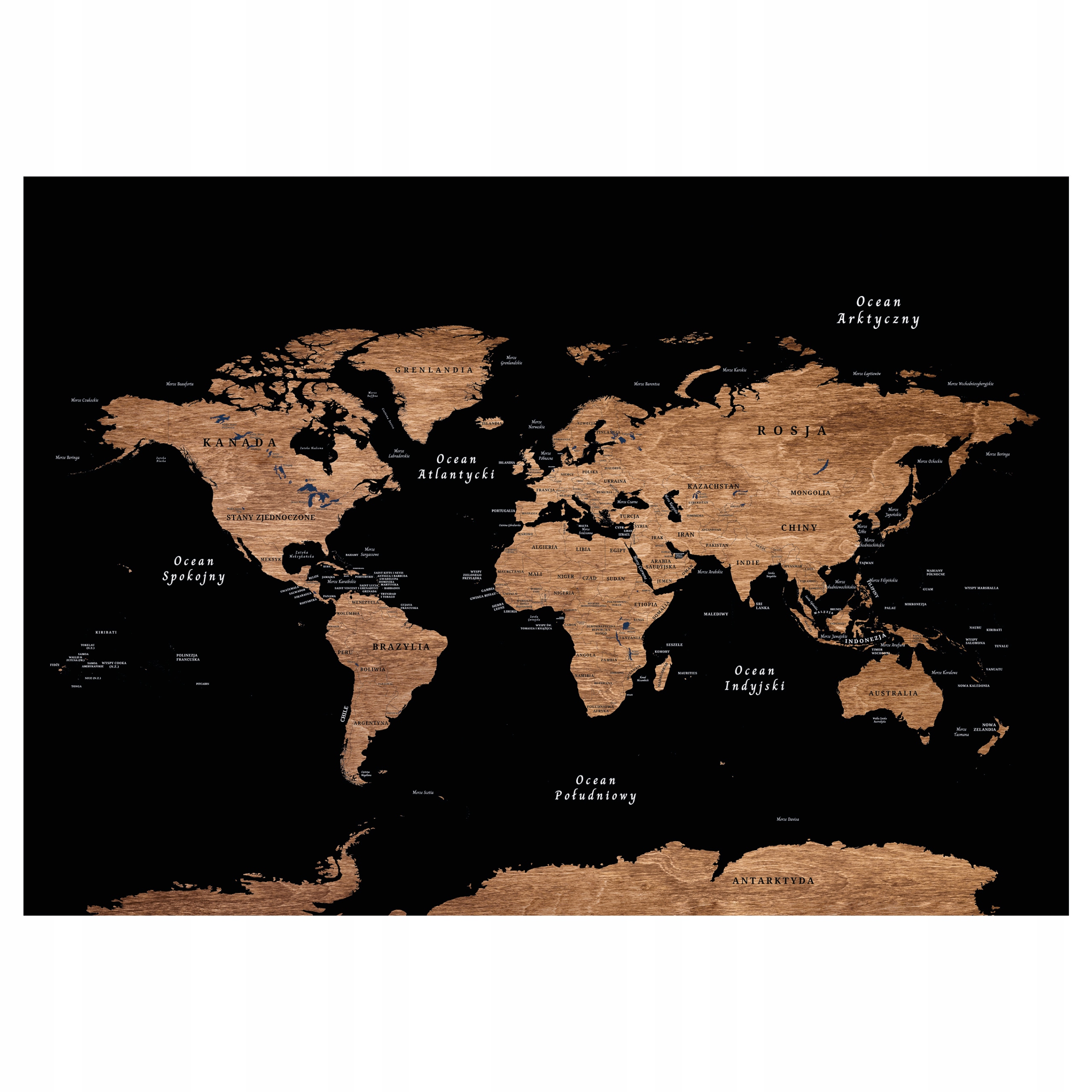 Mapa świata plakat 100x70cm