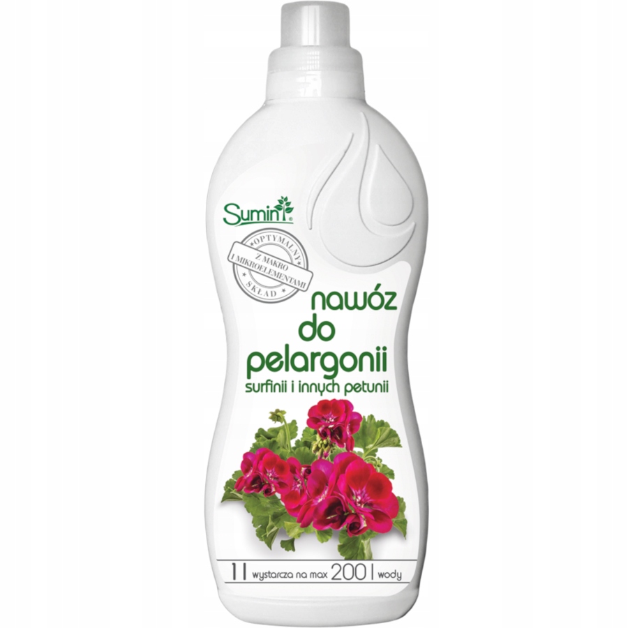 

Nawóz Sumin do nawożenia Pelargonii i Surfini 1L